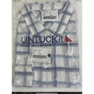 NWT Untuckit Melini Size 14 Womens Plaid Button Down Classic